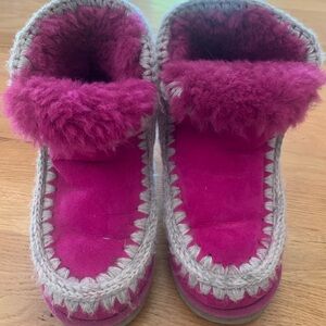 Pink MOU boots